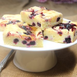 Gluten-free blackcurrant and lemon blondies are just one of the cakes we bake for our wholesale customers.