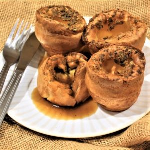 Whip up a biatch of 12 delicious gluten-free Yorkshire puddings with our sage and onion Yorkshire pudding mix