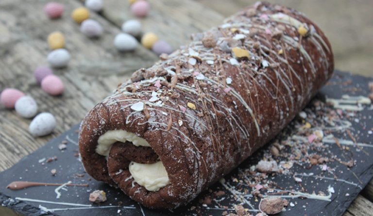Read more about the article RECIPE: GLUTEN-FREE CHOCOLATE AND MARZIPAN SWISS ROLL