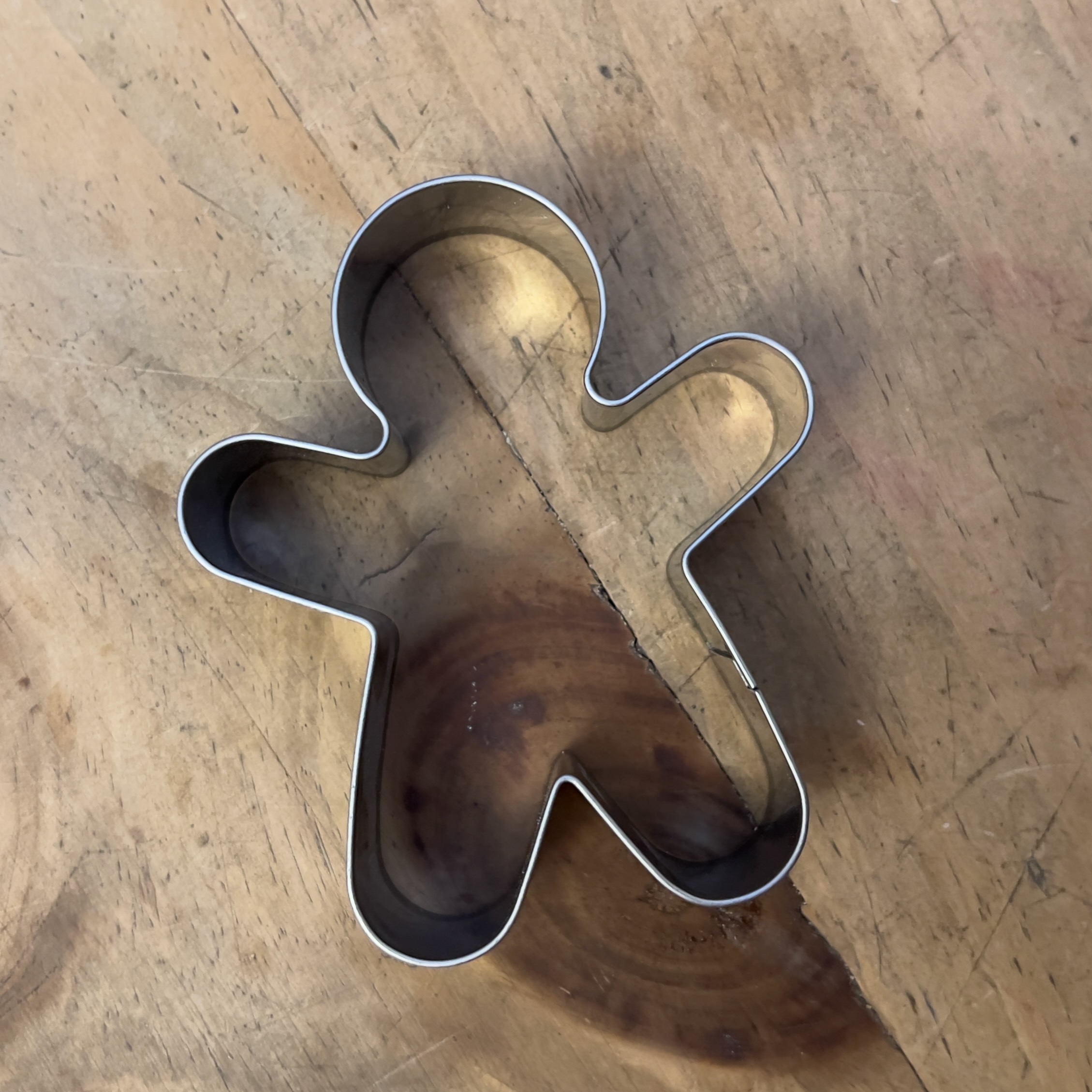 Gingerbread man biscuit cutter from Wilton.