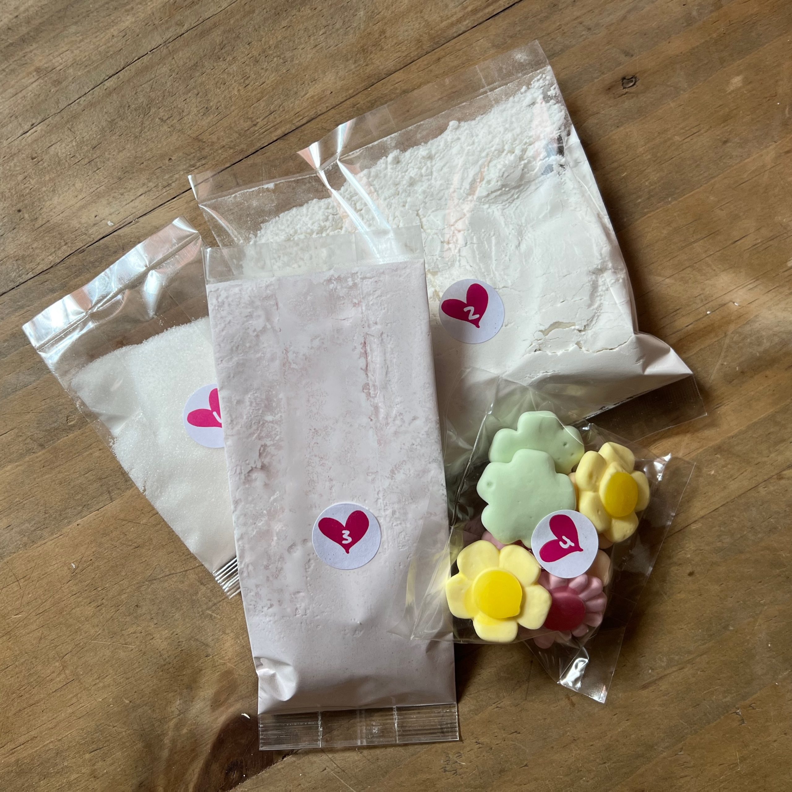 Specially curated ingredients packed into gluten-free baking boxes with easy-to-follow ingredients to Bake Yourself Happy at Home®